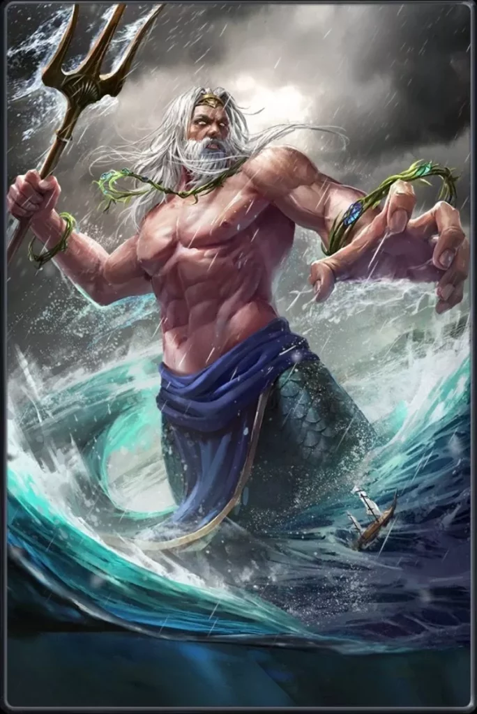 Poseidón dios del mar y los terremotos