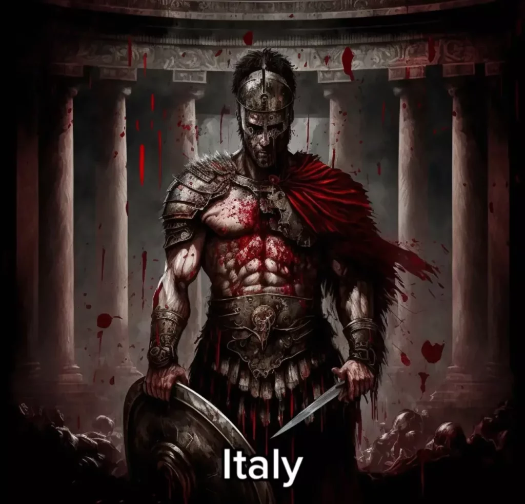 Villanos de Europa representados por una IA - Italia
