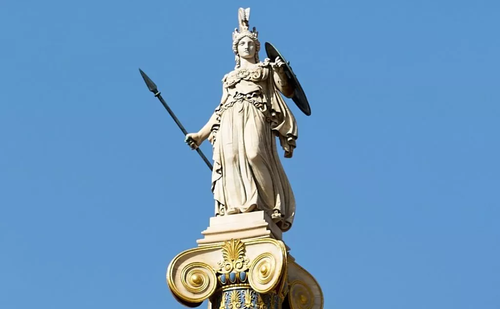 Atenea, la diosa de la sabiduría mitos y simbolismo